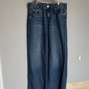 Aeropostale Women's Flare & Wide Leg Jeans - Dark Blue